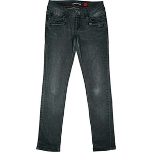 QS s.Oliver 38 L32 Jeans Hose Grau Damen stretch Skinny Slim Leg low R Zip W29 M - Picture 1 of 5