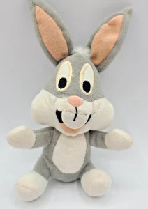 VTG Bugs Bunny Warner Brothers Looney Tunes Plush Stuffed Animal Toy Rattle 1995 - Picture 1 of 8