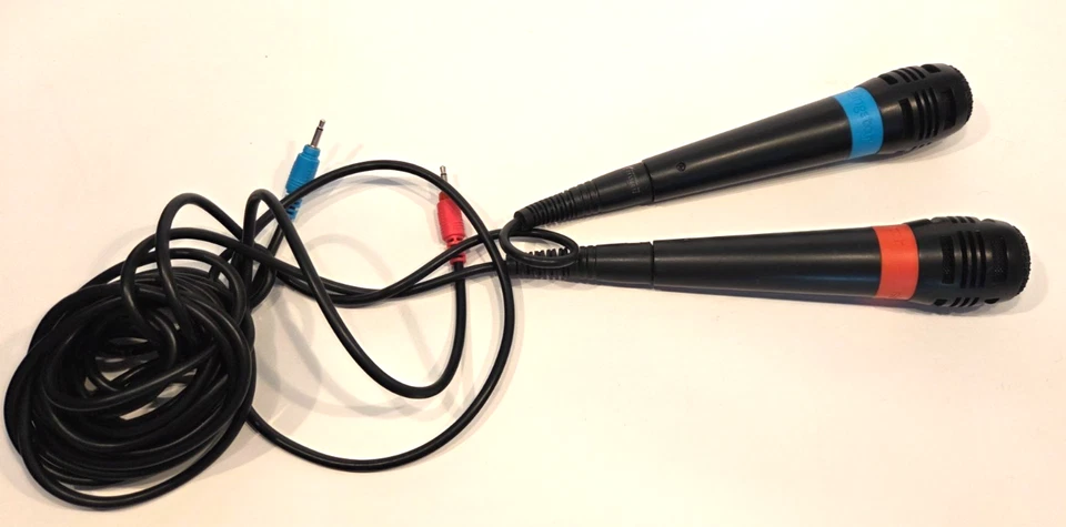 Microfones SingStar Sony Playstation 2 e 3 PS 2 3 - Sem adaptador - Imagem 1 de 1