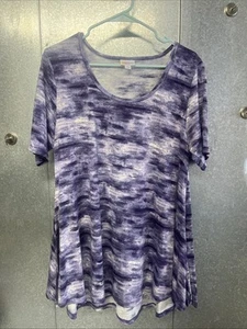 Lularoe Bluse Größe L High Low Kurzarm Farbe Lila - Bild 1 von 17
