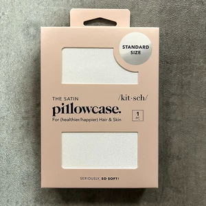 Kitsch Satin Pillowcase – Ivory (Standard Size 26” x 19”) – New in Box - 1 PC - Picture 1 of 2