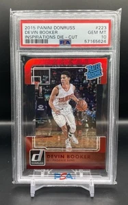 Devin Booker 2015-16 Panini Donruss Rated Rookie Red Die Cut #'d /99 PSA 10 - Picture 1 of 2