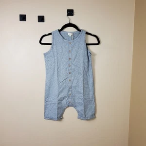 The Simple Folk The Beach Bum Playsuit in Gray Melange Size 6/7 - Picture 1 of 7