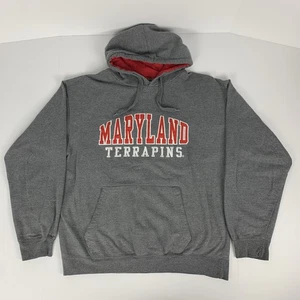 Maryland Terrapins Hoodie UMD Terps College University Y2k Sweatshirt Size Large - Picture 1 of 8