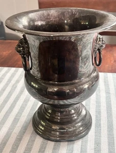 Wallace Champagner Eimer Löwenhenkel versilbert Eiskübel Silber Vase 9008 - Bild 1 von 8