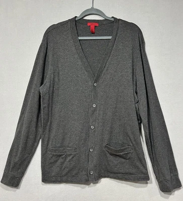 Cárdigan con botones Alfani para mujer grande gris con bolsillos boho salón acogedor Foto 1 de 4