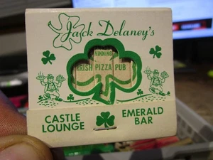 S25 MATCHBOOK COVER Matches Laurel Maryland Jack Delaney's Pizza Pub Lounge Bar - Picture 1 of 4