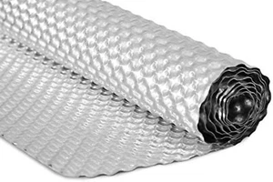 Exhaust Heat Shield Automotive Embossed Aluminum Muffler Shield/Wrap 12 X20 In - Picture 1 of 7