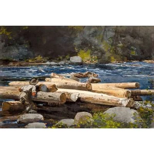Winslow Homer, Hudson River, 1892, Pearl Photo Paper, 20" x 30" - Picture 1 of 10