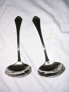 #WW Oneida Community MARQUETTE Stainless Flatware 2 SERVING GRAVY LADLES - Picture 1 of 3