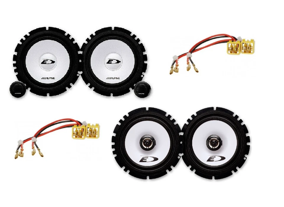 Alpine 16,5 cm Lautsprecher kompatibel für Alfa Romeo 156 mit Adaptern - Bild 1 von 1
