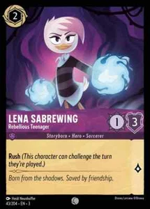 Lena Sabrewing - Rebellious Teenager (043) Into the Inklands Disney Lorcana - Picture 1 of 1