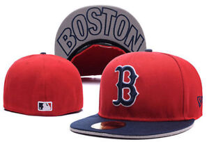 Boston Red Sox Baseball Cap 59FIFTY Hat 5950 Unisex Fitted Hat~