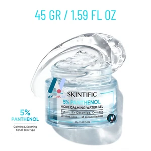 SKINTIFIC 5% Panthenol Acne Calming Redness Water Gel 5x Ceramide Centella 45gr - Picture 1 of 23