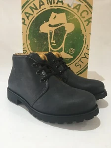 Botas Panama Jack Bota Panamá C3 Para Hombre Talla 7 Eur40 Cuero Napa Hierba Negras Nuevas - Imagen 1 de 12