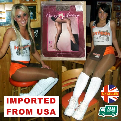 *Importado de EE. UU.* Calzas Transparentes Peavey 40D Brillantes Pantimedias Hooters Heroína Sexy Aceite Foto 1 de 4