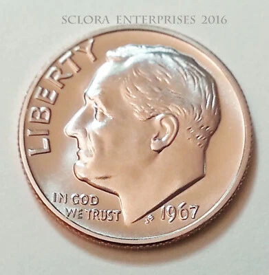 1967 P Roosevelt Dime  *SPECIAL MINT SET* (SMS) UNCIRCULATED  **FREE SHIPPING** - Image 1 of 2