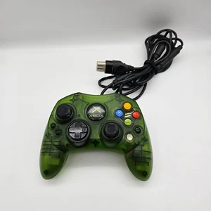 Original Xbox Controller S Type Clear Green OEM With Breakaway Cable - Tested - Bild 1 von 2