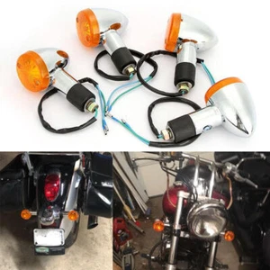 Luces de bala de señal de giro para Kawasaki VN1500N VN1600A Classic Nomad Mean Streak - Imagen 1 de 11