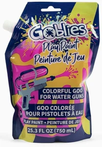 Goblies Play Paint Colorful Goo For Water Guns 25.3 FL Oz- PINK For Outdoor NEW - Picture 1 of 3
