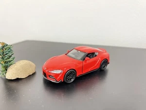 Toyota supra GR 1/32 Scale Diecast Pull Back Racer w/ Opening Doors MINT MODEL - Picture 1 of 6
