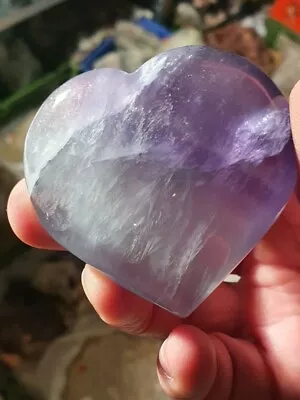  FLUORIT REGENBOGEN FLUORIT HERZ 130g   - Bild 1 von 4