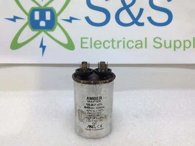 Amber Capacitor M144150R 15.0uf +/-6% 440Vac 50/60Hz -40*C to 70*C - Image 1 of 3
