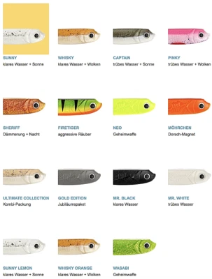 Lieblingsköder Gummifisch 5-6-7-7,5-10-12,5-15-20cm Shad Kunstköder