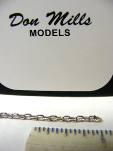 Silver Colored Chain 10 Links Per Inch  36" Length by Don Mills Models - Picture 1 of 1
