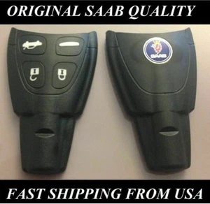 Saab 9-3 KEY FOB SAAB ORIGINAL FACTORY QUALITY WITH EMBLEM Remote Key shell - Picture 1 of 7
