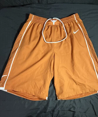 Nike Team Texas Longhorns NCAA Authentic Basketball Orange Shorts Men's sz XL - Image 1 of 4