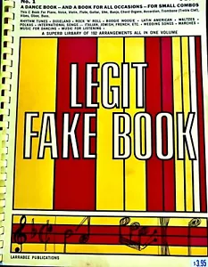 Larabee Legit Fake Book No. 1 - C Book 1963 - GOOD - Picture 1 of 2