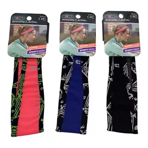 Scunci Everyday & Active Sporty Mesh Headbands 3Pcs 20474-A Comfy Multicolor - Picture 1 of 5