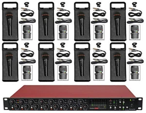 Focusrite Scarlett OctoPre Dynamic 8-Channel Microphone Preamp+(8) Microphones - Picture 1 of 12