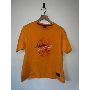 Y2K Fubu Collection Fingerprint Orange Kid's Youth Shirt Tee Child XL - Picture 1 of 10