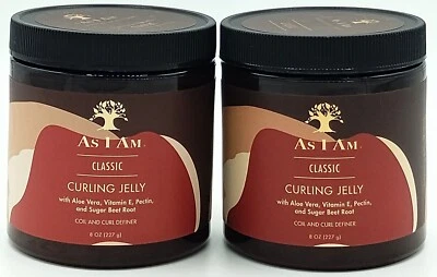 Jalea rizadora clásica AS I AM con aloe/vitamina E 8 oz (lote de 2) Foto 1 de 2