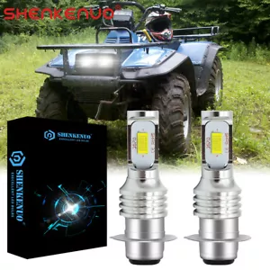 2x Bombilla LED para Suzuki King Quad LTF4WDX LTF300F LTA700X 55W H6M P15D - Imagen 1 de 11