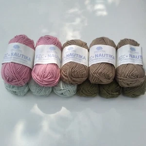 Knit One Crochet Too 'Nautica'(Microfiber Acrylic,Nylon)98y,50g, Mixed Lot of 11 - Picture 1 of 2