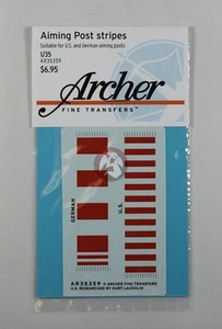 Archer 1/35 U.S. Artillery Aiming Post Stripes (also includes German) AR35359 - Picture 1 of 1
