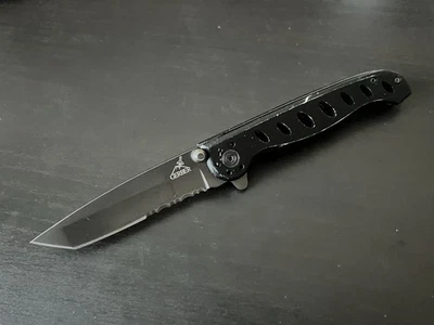 Gerber Evo Mid Tanto Folder Pocket Knife Partially Serrated - Image 1 of 4