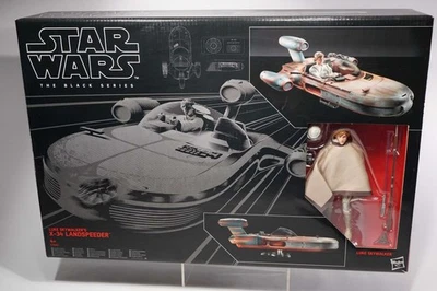 Star Wars Hasbro Luke Skywalker & Landspeeder X-34 Black Series - 6"  - MISB - Bild 1 von 2