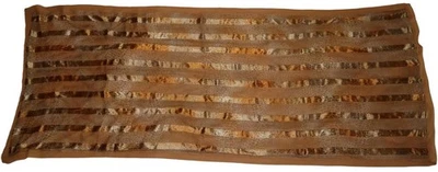 Long ESCADA Italy 100% Silk Rectangular Scarf, Golden Crocodile Print, 74" - Image 1 of 4