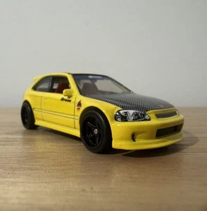 Hot Wheels Premium. 99 Honda Civic Type R (EK9). Yellow. Spoon. - Picture 1 of 7