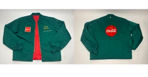 Vintage COCA COLA Green Uniform Delivery Coat - Unitog 42 Long - Round Logo NICE - Picture 1 of 14