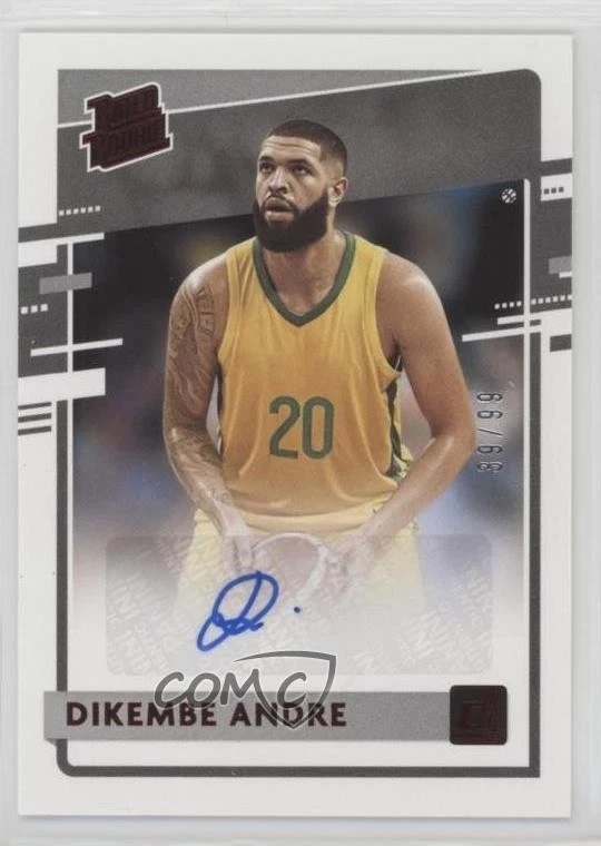 2021 Panini Chronicles Draft Picks Donruss Rated Rookie Pink Dikembe Andre Auto - Image 1 of 2