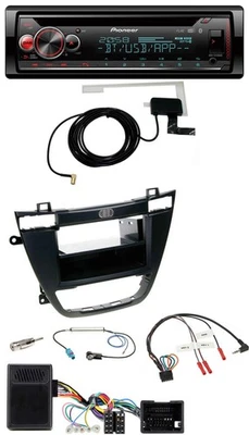 Pioneer DAB CD Lenkrad USB Bluetooth Autoradio für Opel Insignia ab 08 schwarz - Bild 1 von 4