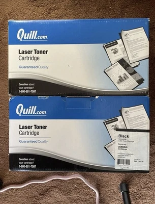 2 Pack Quill Laser Toner Black Replaces Canon 2617B001AA-New - Image 1 of 4