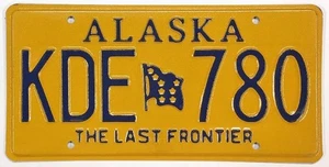 Alaska 2021 Last Frontier Nummernschild KDE 780 unbenutzt top New Old Stock - Bild 1 von 1