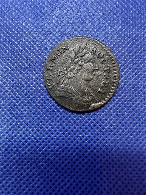 1787 Vermont Britannia Post-Colonial Copper Coin VERMON AUCTORI #134 - Image 1 of 4