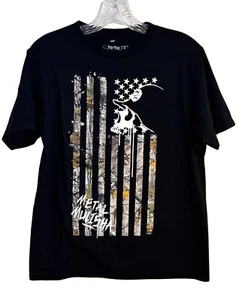 Metal Mulisha Boy's Motocross Motorcycle Black Graphic Tee Shirt 9/2014 Sz Large - Picture 1 of 4